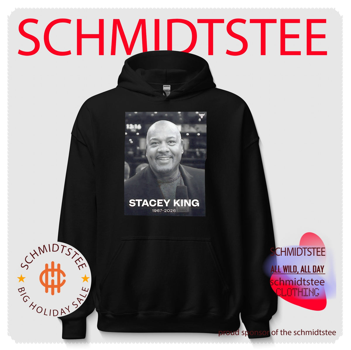 Chicago Bulls logo Stacey King 1967-2026 tribute Rip Legend shirt