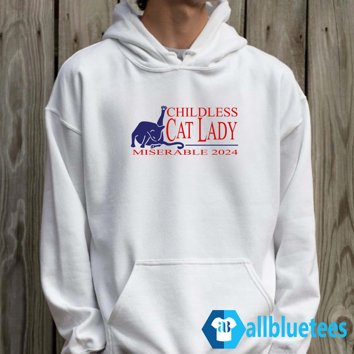 Childless Cat Lady Miserable 2024 Shirt
