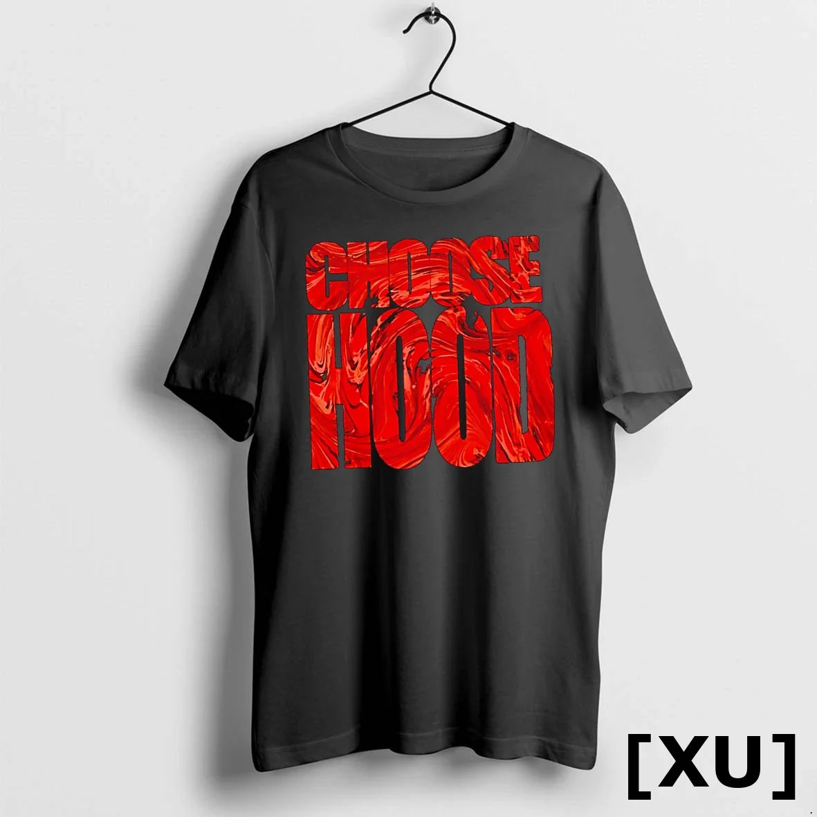Choose Hood Red Text Tshirts Sweater