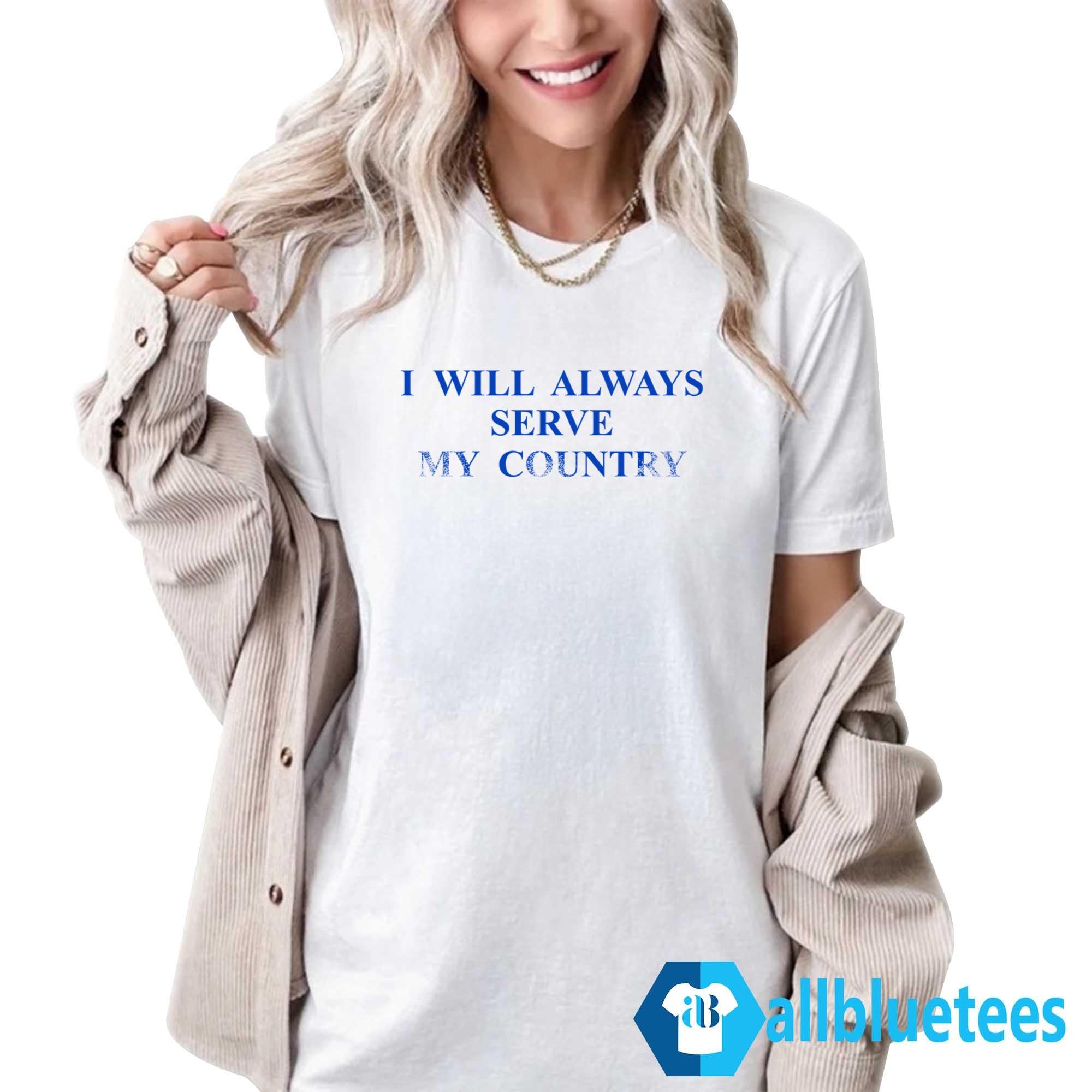 Chris Klemens I Will Always Serve My Country Shirt