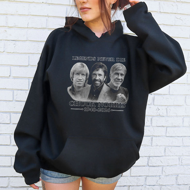 Chuck Norris Legends Never Die 1940-2026 Shirt