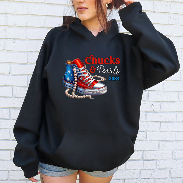 Chucks And Pearls Kamala Harris 2024 Shirt