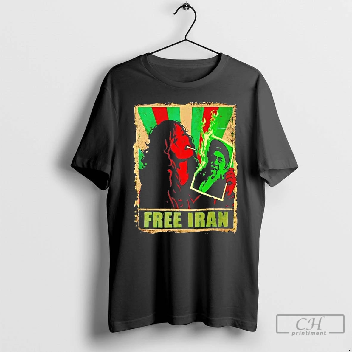 Classic Aida Rostami Smoke By Iran Khamenei Free Iran Tee