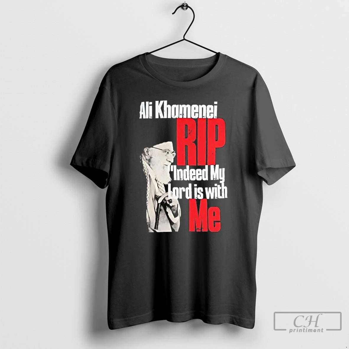 Classic Ali Khamenei Rip Indeed My Lord Is With Me Tee