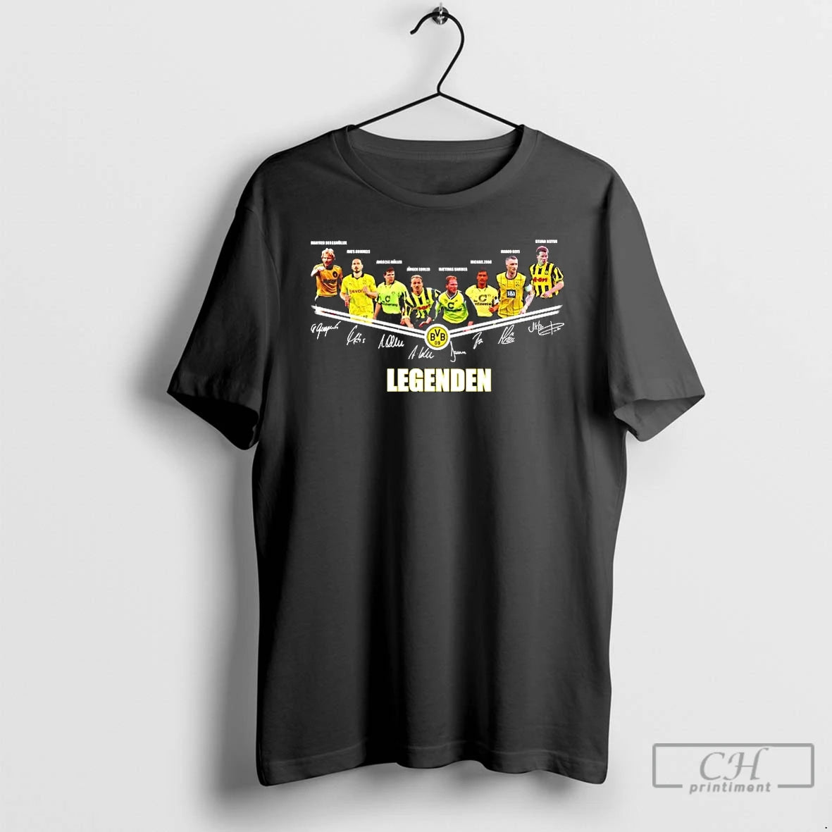 Classic Borussia Dortmund Team Players Legends Signature Tee