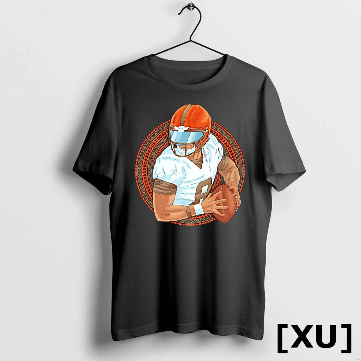 Cleveland Browns Player No 8 Cartoon Tshirts Sweater