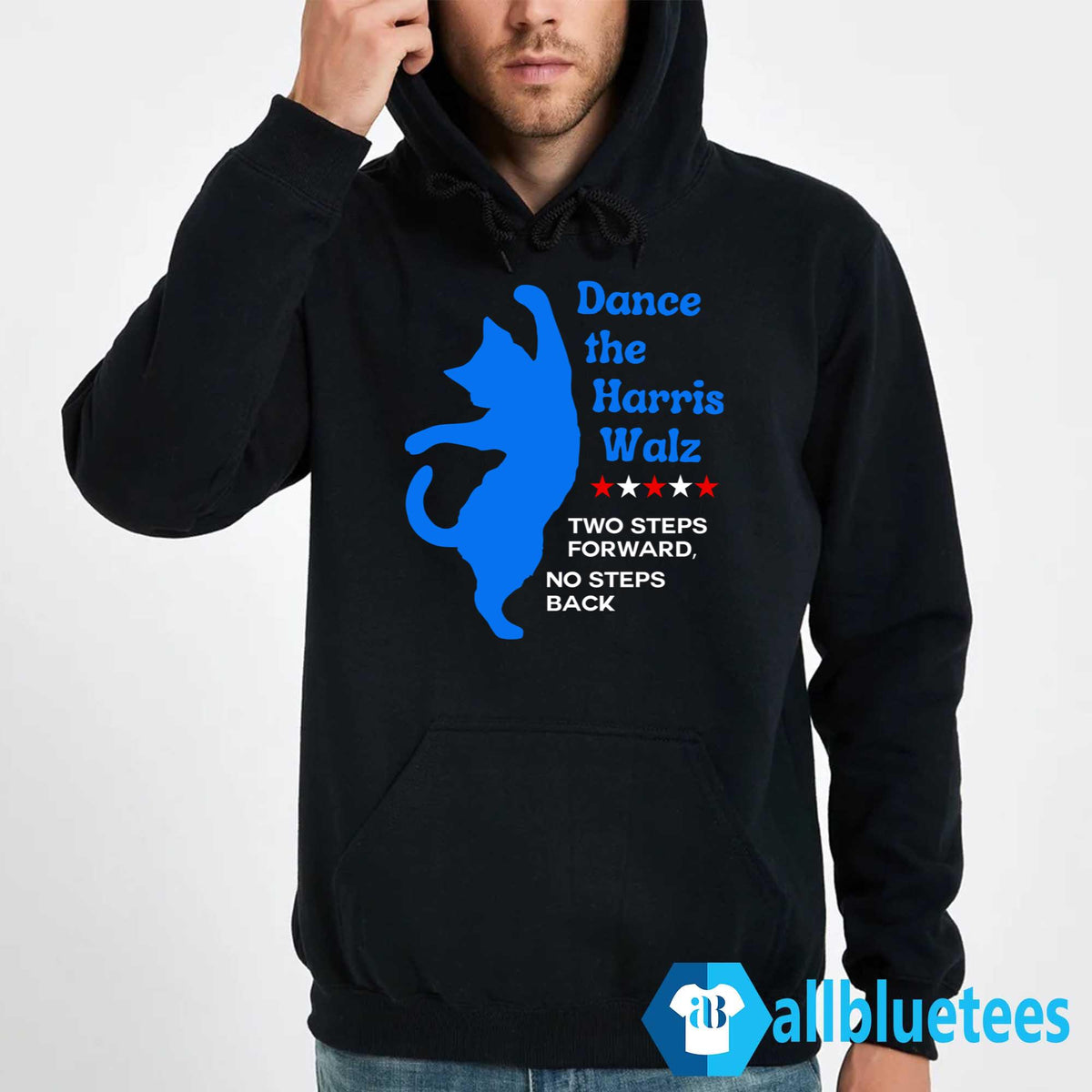 Dance The Harris Walz Two Steps Forward No Steps Back Cat Shirt