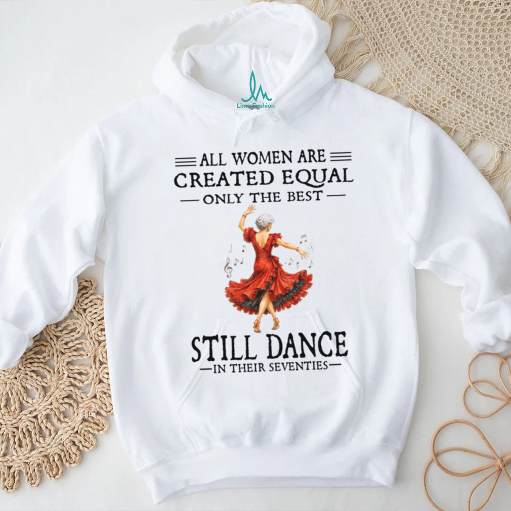 Dancing Grandmother Seventies Red Dress Music Shirt