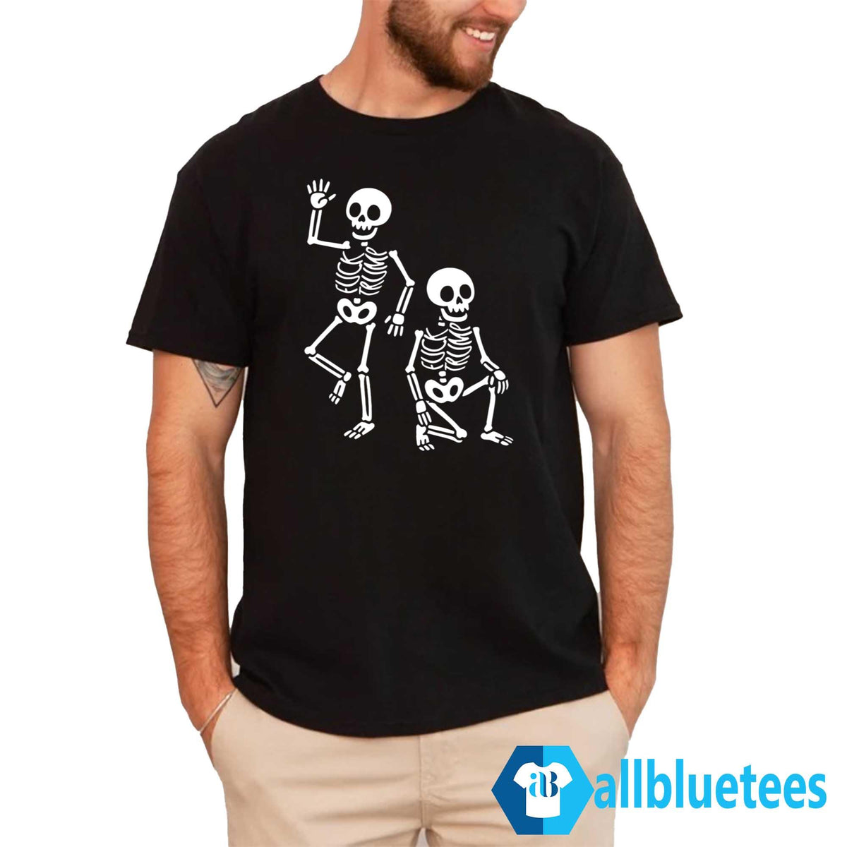 Dancing Skeleton F-ck Trump Halloween Shirt