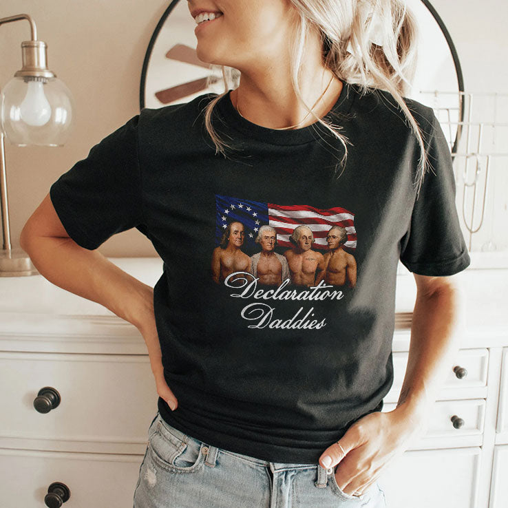 Declaration Daddies 4th Of July Founding Fathers America 250 T Shirt