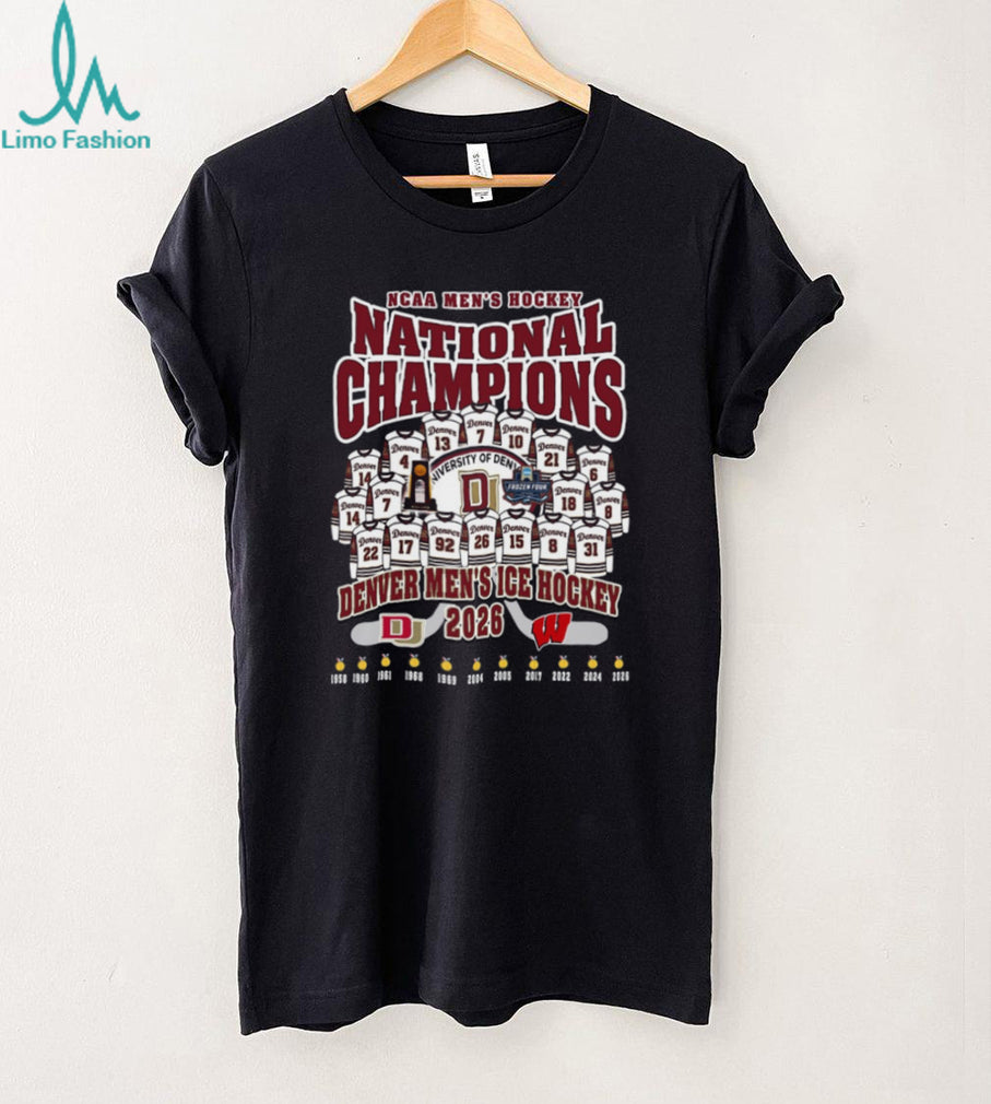Denver Men’s Ice Hockey 2026 National Champions Frozen Four Trophy T Shirt