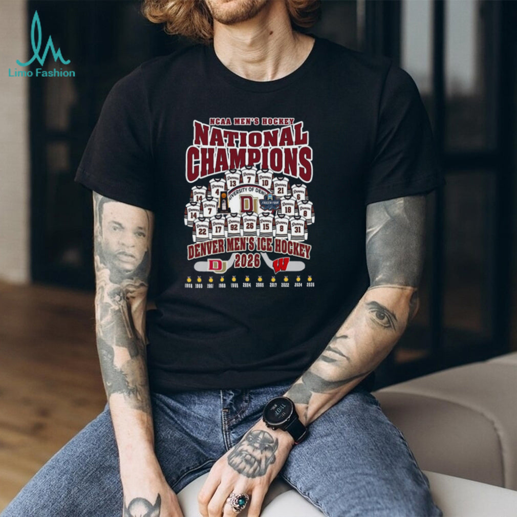 Denver Men’s Ice Hockey 2026 National Champions Frozen Four Trophy T Shirt