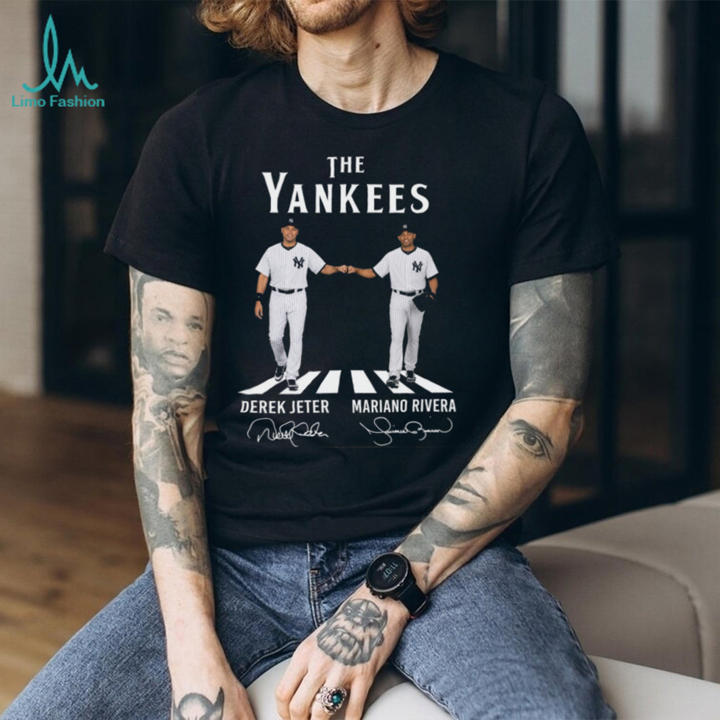 Derek Jeter Mariano Rivera Yankees Baseball Duo Vintage Retro Style Men Fans Celebration Shirt