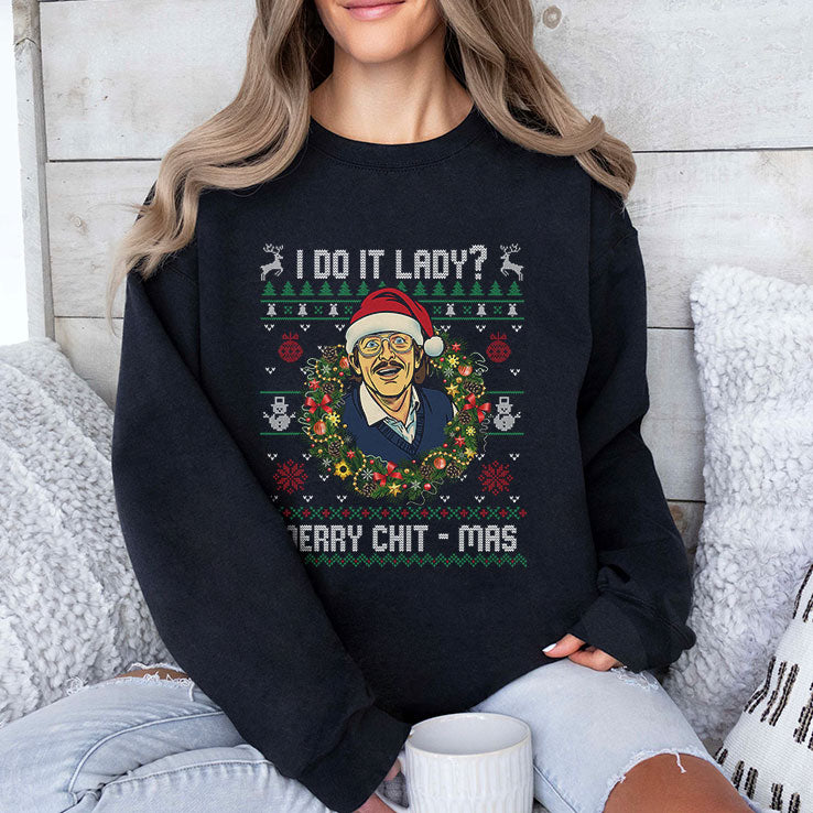 Jay Renshaw Do it lady Merry Chit – mas Christmas T Shirt