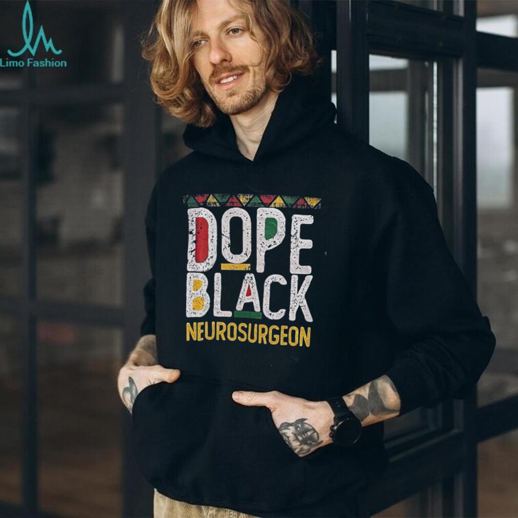 Dope Black Neurosurgeon African Pattern Typography T Shirt