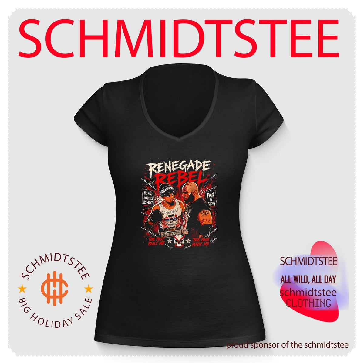 Eddie Kingston vs Jon Moxley renegade rebel graphic shirt