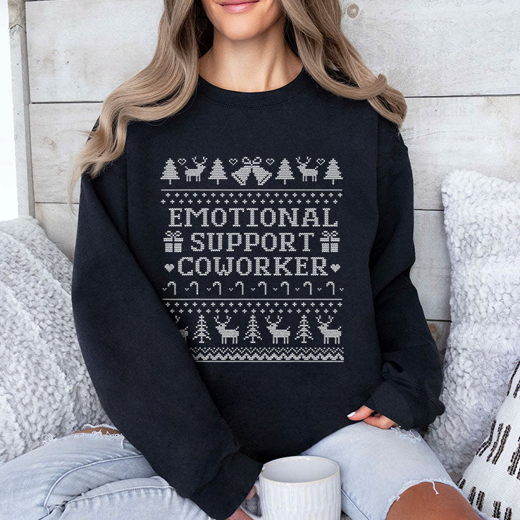 Emotional Support Coworker Christmas T Shirt