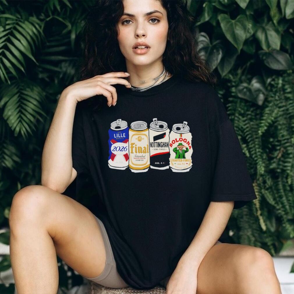 European Football Final Istanbul 2026 Beer Cans Soccer T Shirt