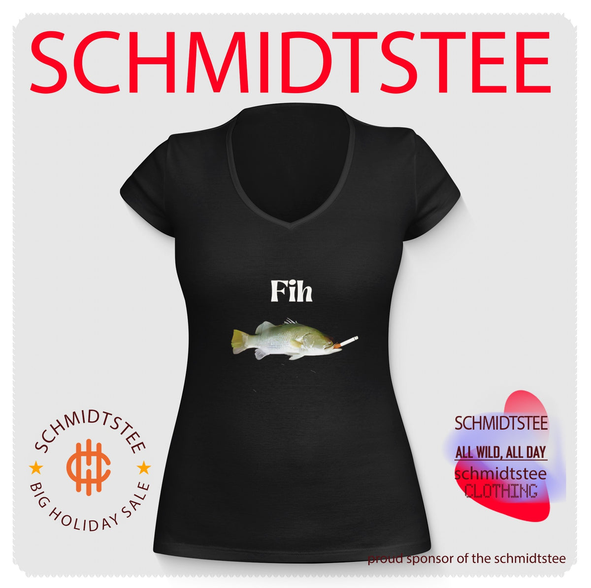 Fih Fish smoking shirt