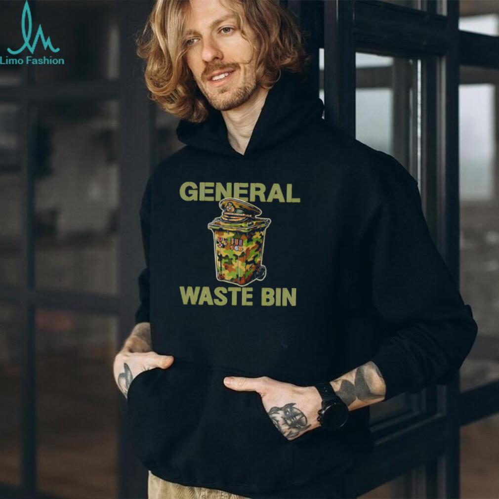 General Waste Bin Camo Trash Can Military Parody T Shirt