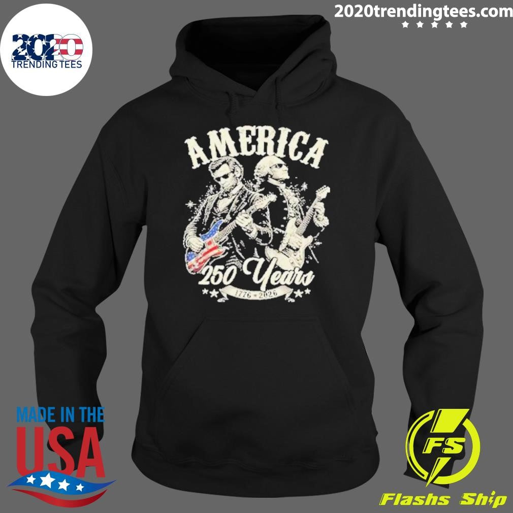 George Washington Lincoln Playing Guitar 250 Years Shirt