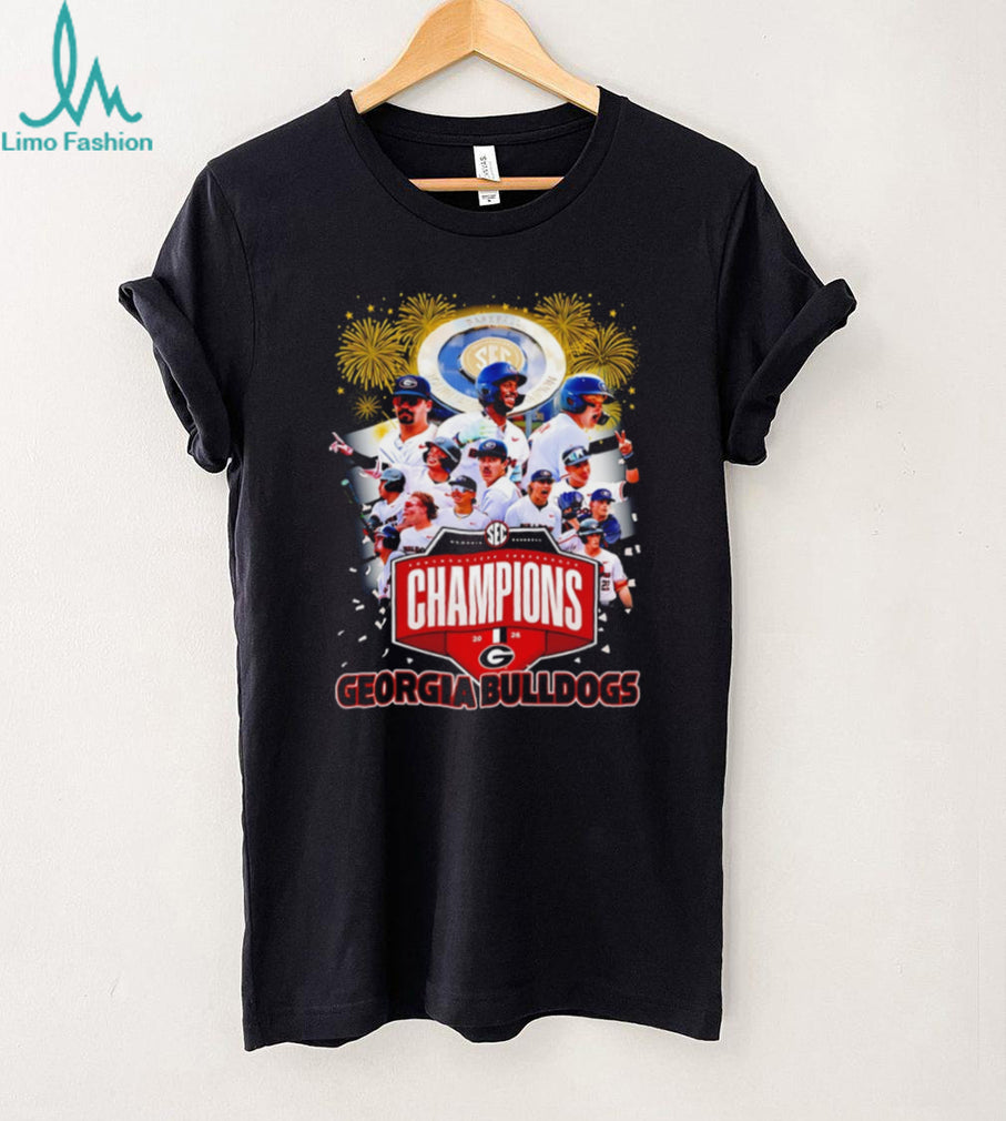 Georgia Bulldogs 2026 SEC Baseball Tournament Champions Team T Shirt