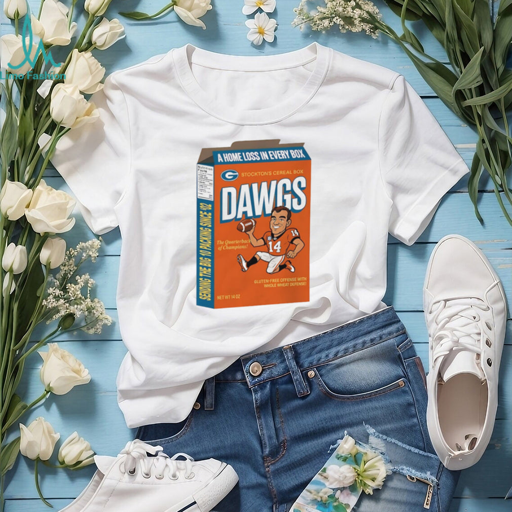 Georgia Bulldogs Stocktons Cereal Box Dawgs illustrated shirt