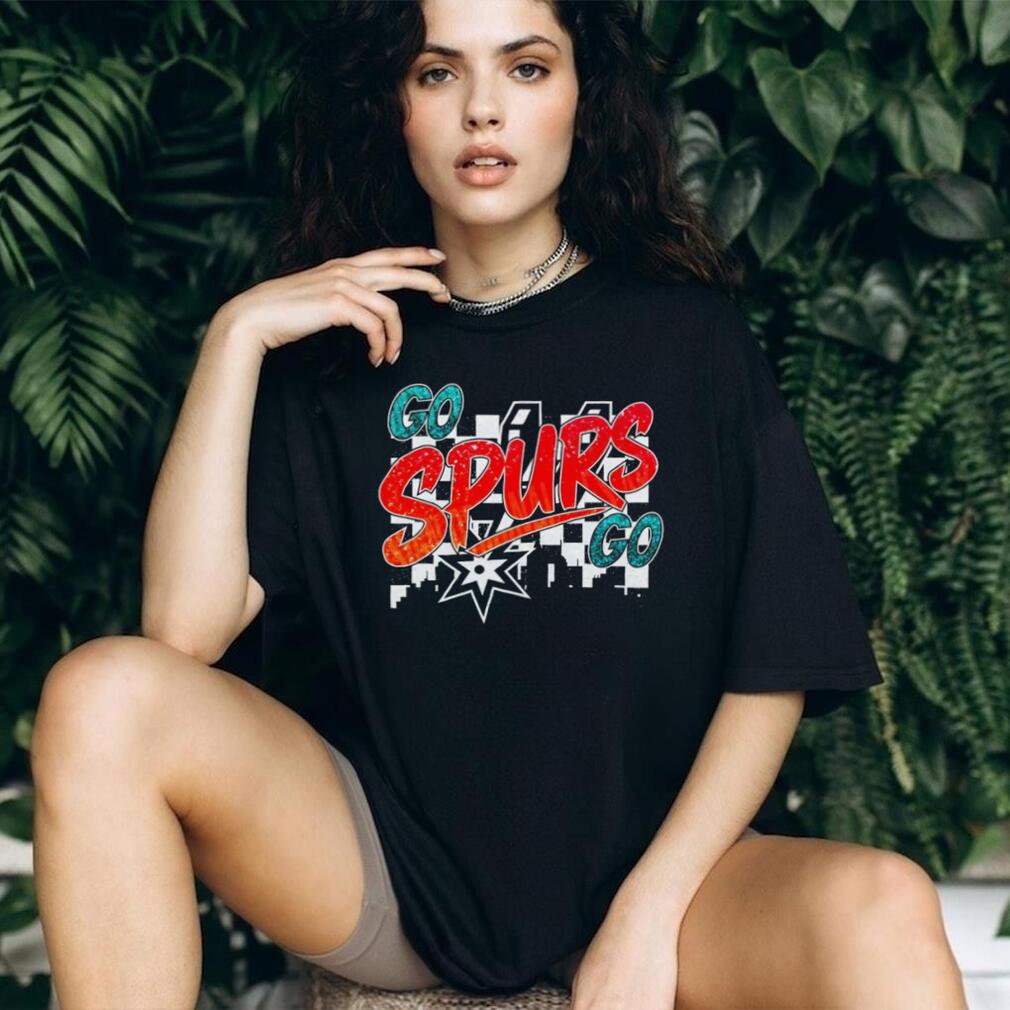 Go Spurs Go glitter San Antonio Spurs Basketball NBA 2026 graffiti shirt