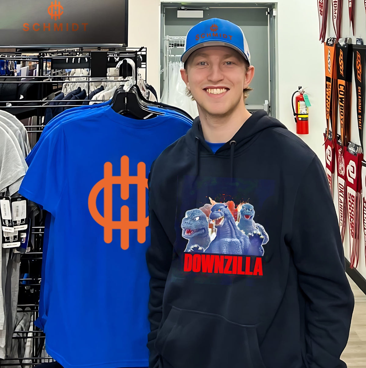 Godzilla downzilla down graphic shirt