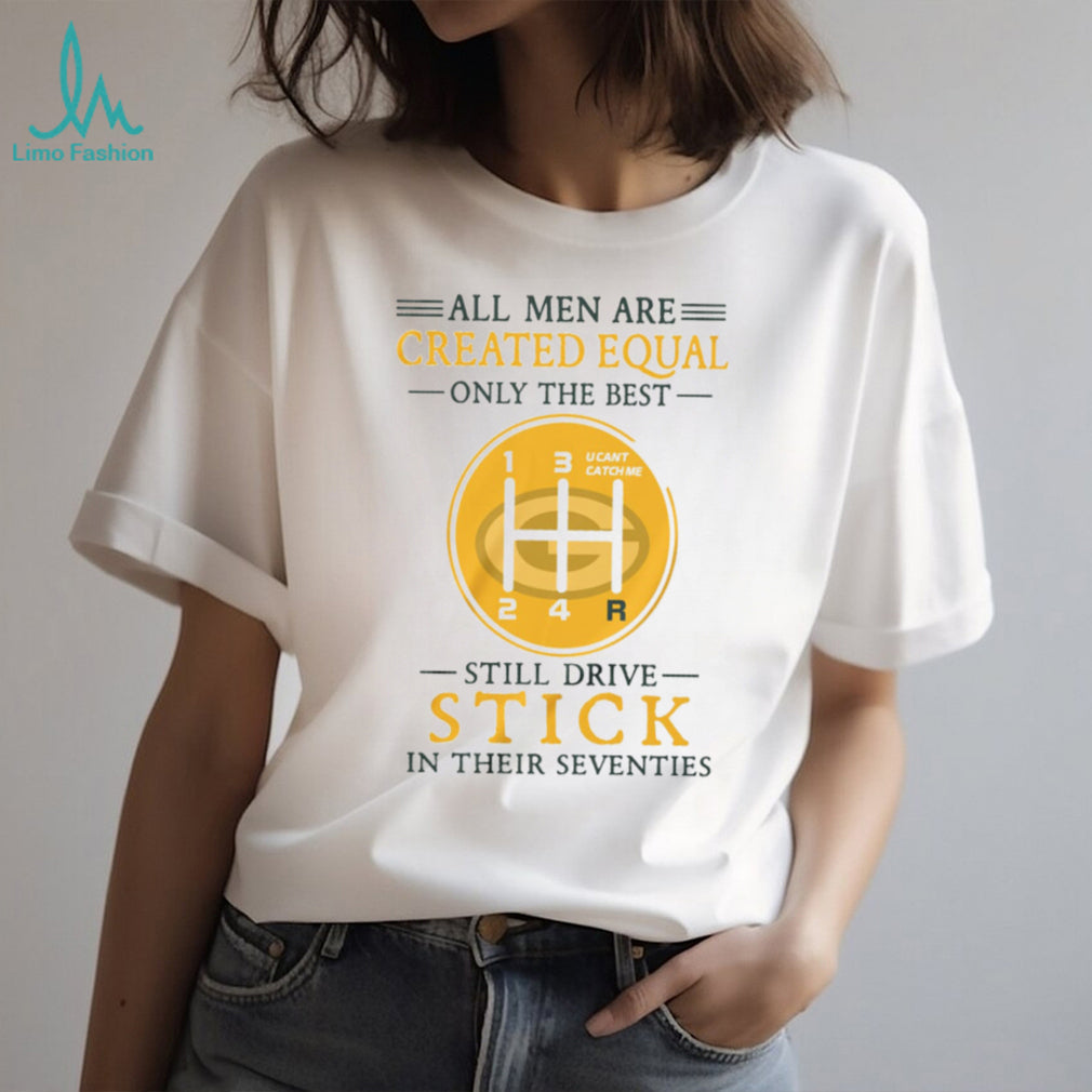 Green Bay Packers Stick Shift Heartbeat Seventy Year Old Football Fan T Shirt