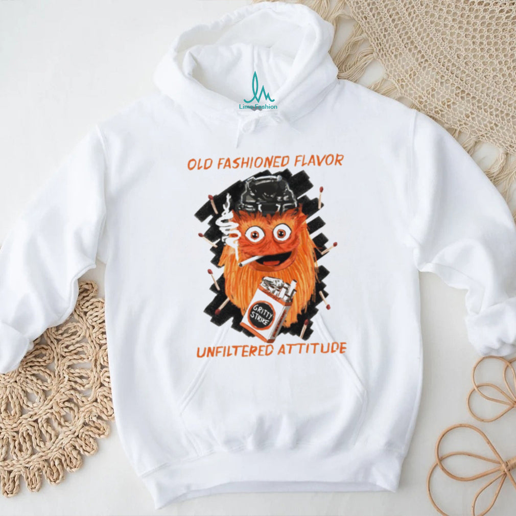 Gritty Strike Unfiltered Attitude Old Fashioned Flavor Philadelphia Hockey T Shirt