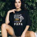 Grumpy Old Man Became A Papa First Grandchild Father’s Day Vintage T shirt
