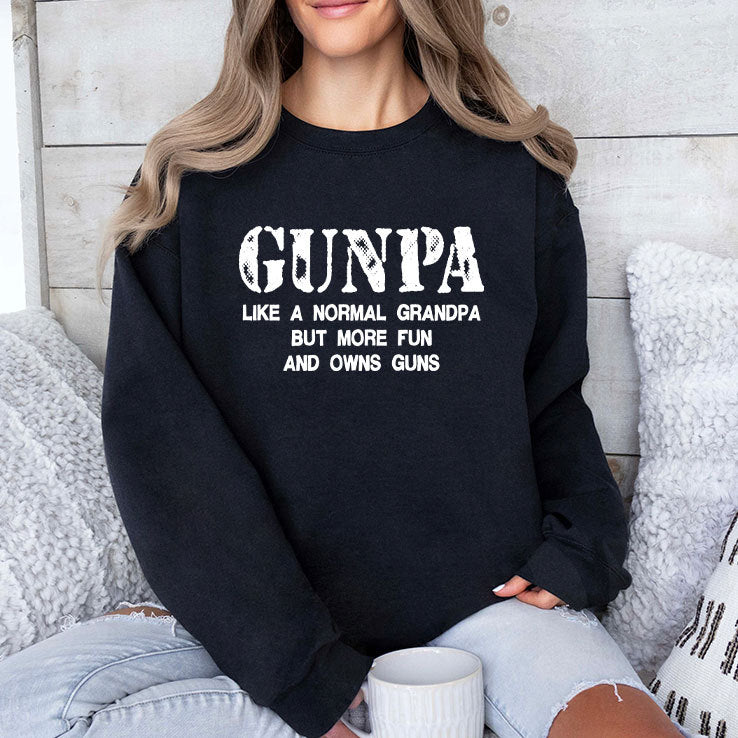 Gunpa Like A Normal Grandpa But More Fun And Owns Guns Shirt