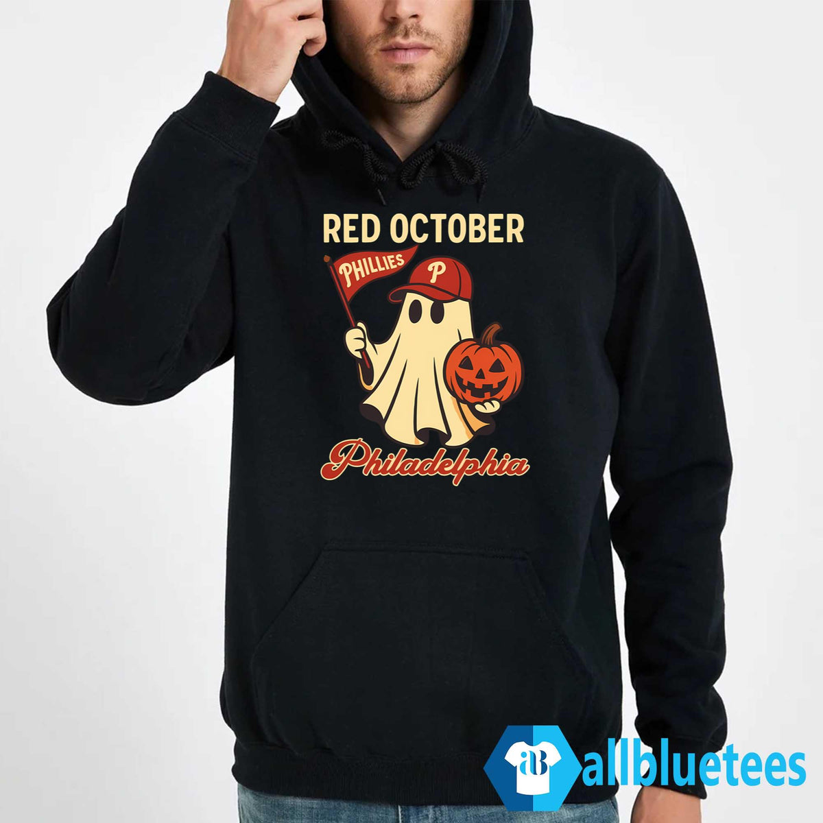Halloween Ghost Phillies Red October Shirt