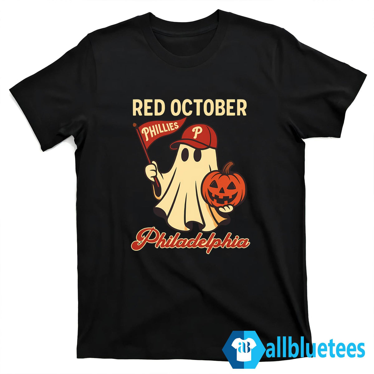 Halloween Ghost Phillies Red October Shirt