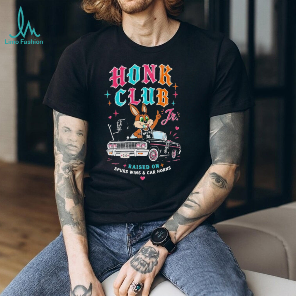 Honk Club Jr Raised On Spurs Wins & Car Horns Kid’s T Shirt
