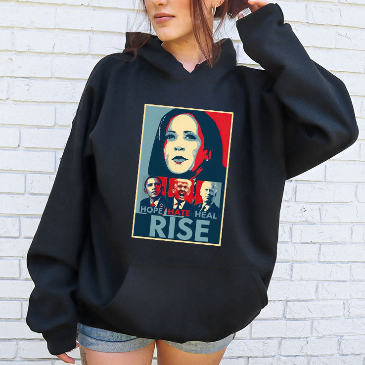 Hope Hate Heal Rise Anti Trump Shirt