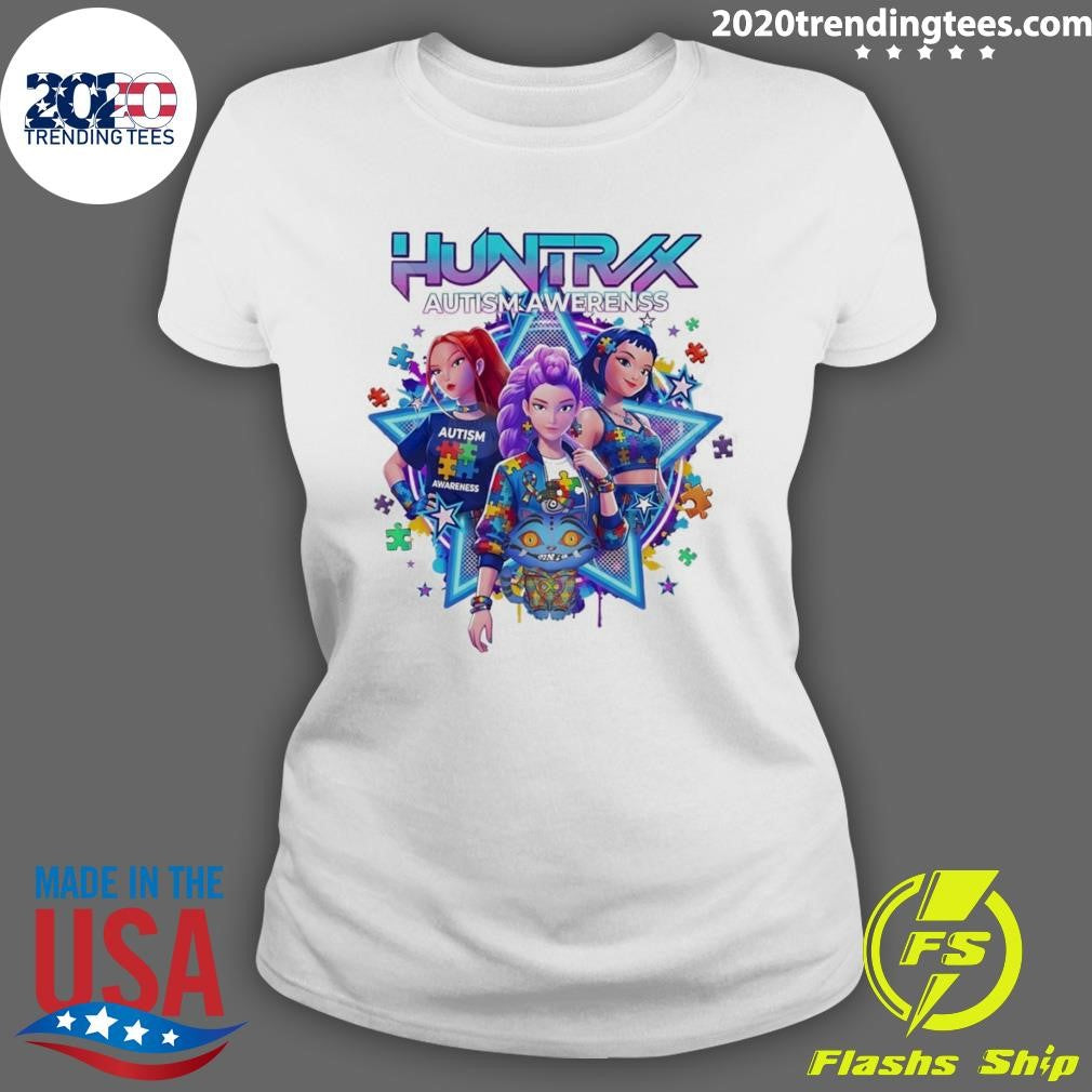Huntrix Autism Awareness Demon Hunter K-pop 2026 Shirt