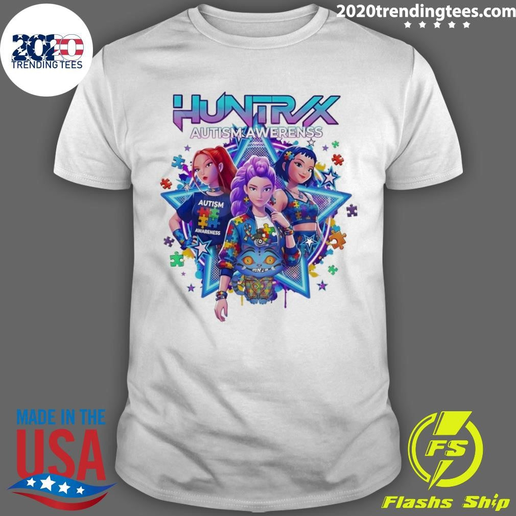 Huntrix Autism Awareness Demon Hunter K-pop 2026 Shirt