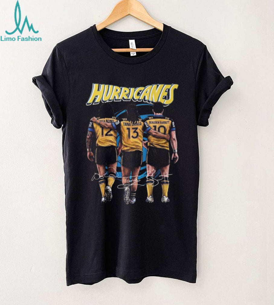 Hurricanes Rugby Stars Ma’a Nonu Tana Umaga Beauden Barrett Signature T Shirt