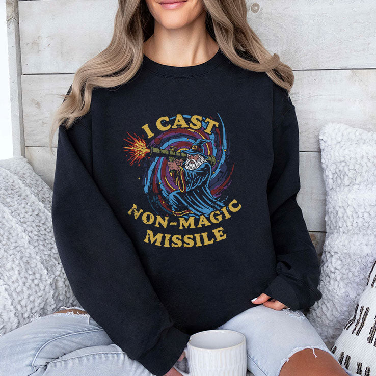 I Cast Non-Magic Missile Funny Wizard T Shirt