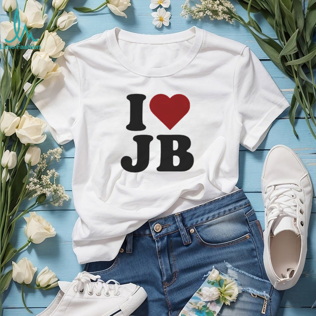 I Love JB Justin Bieber Fan Heart Graphic T Shirt