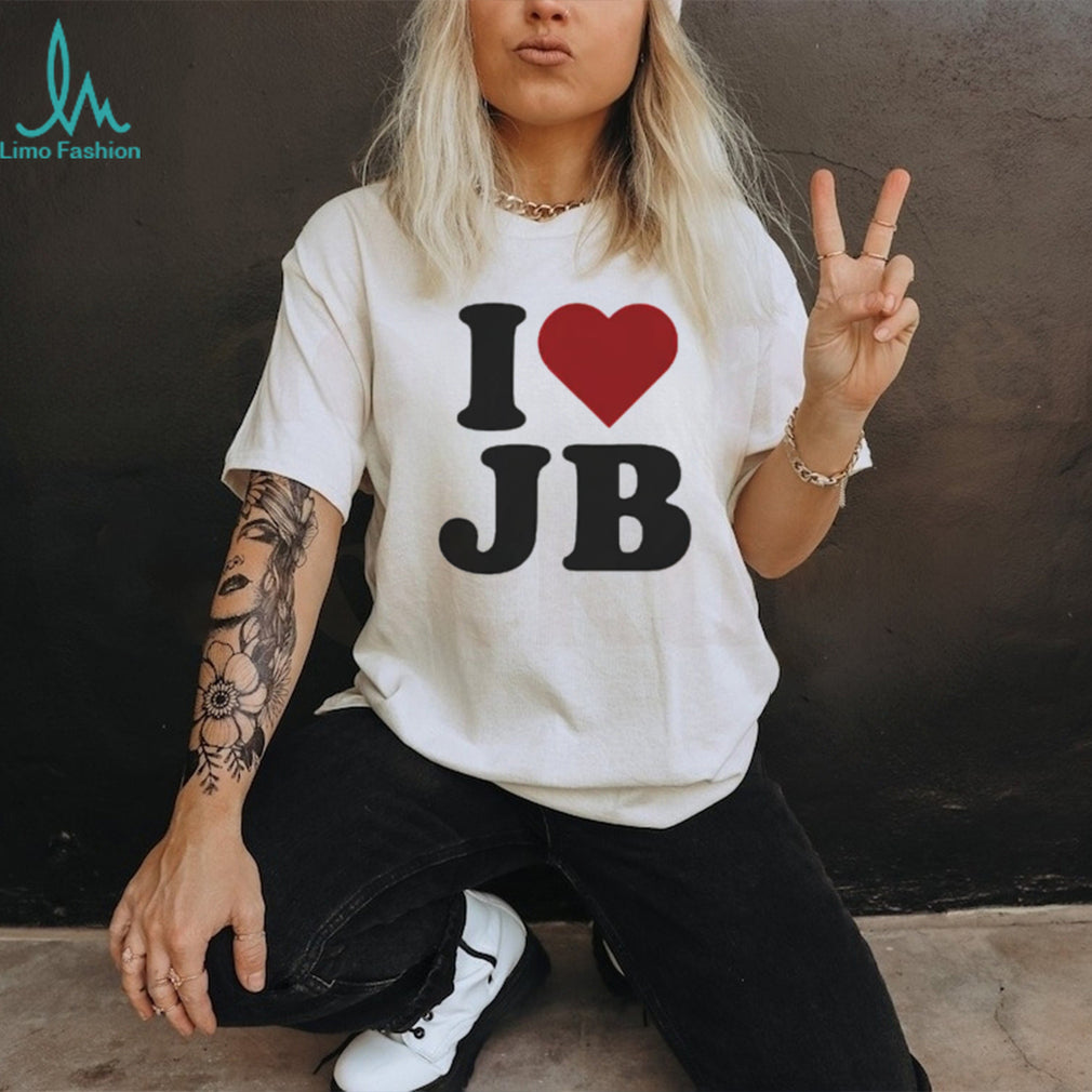 I Love JB Justin Bieber Fan Heart Graphic T Shirt