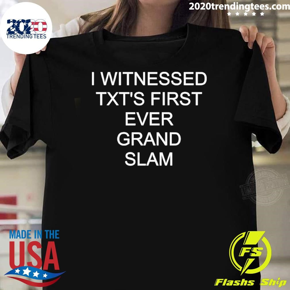 I Witnessed Txt’s First Ever Grand Slam Shirt