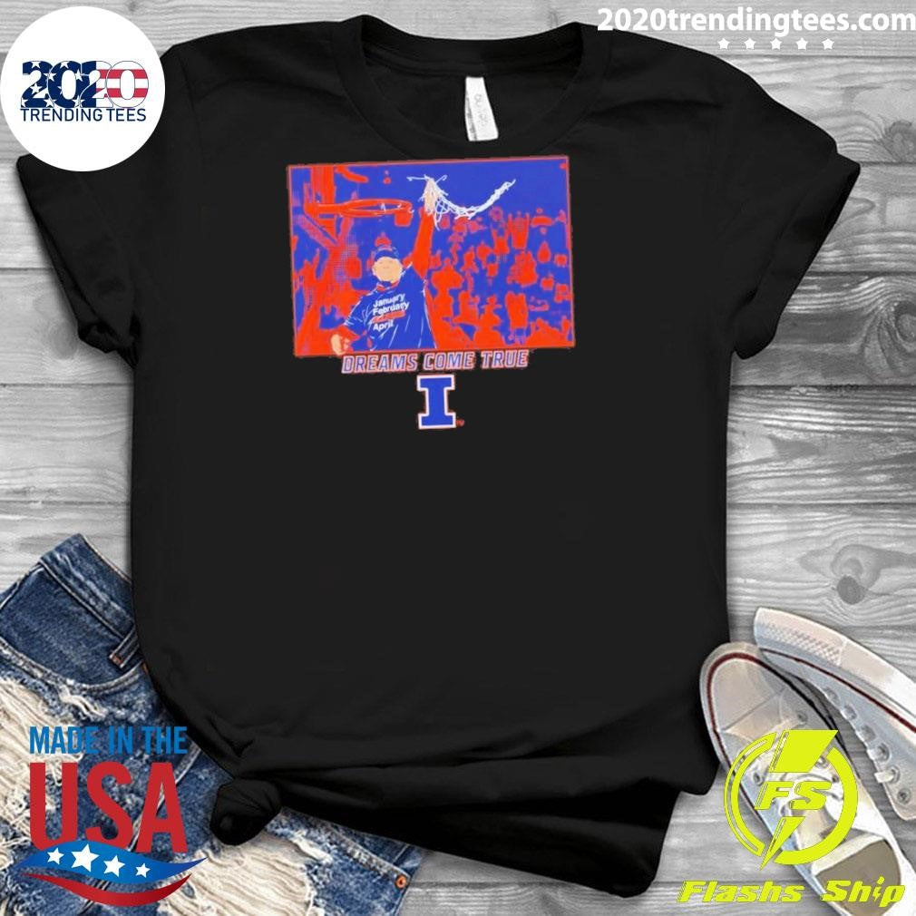 Illinois Basketball Brad Underwood Dreams Come True Shirt