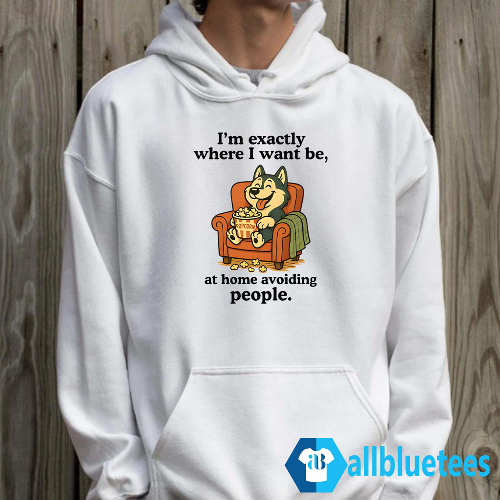 I’m Exactly Where I Want Be At Home Avoiding People Shirt