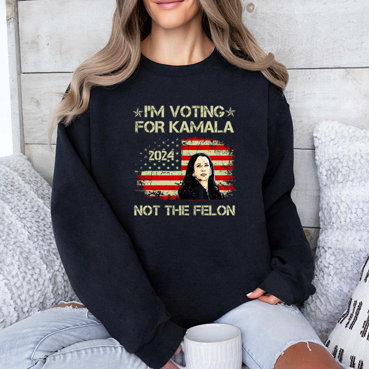 I’m Voting For Kamala-Harris 2024 Not The Felon T Shirt