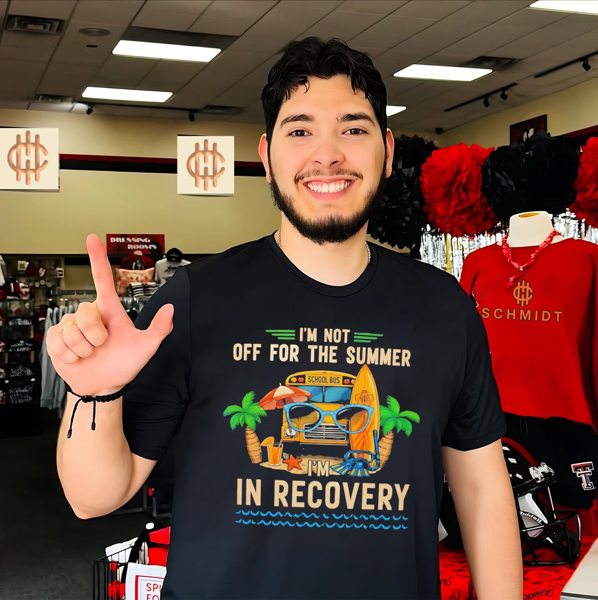 I’m not off for the summer I’m in recovery graphic shirt