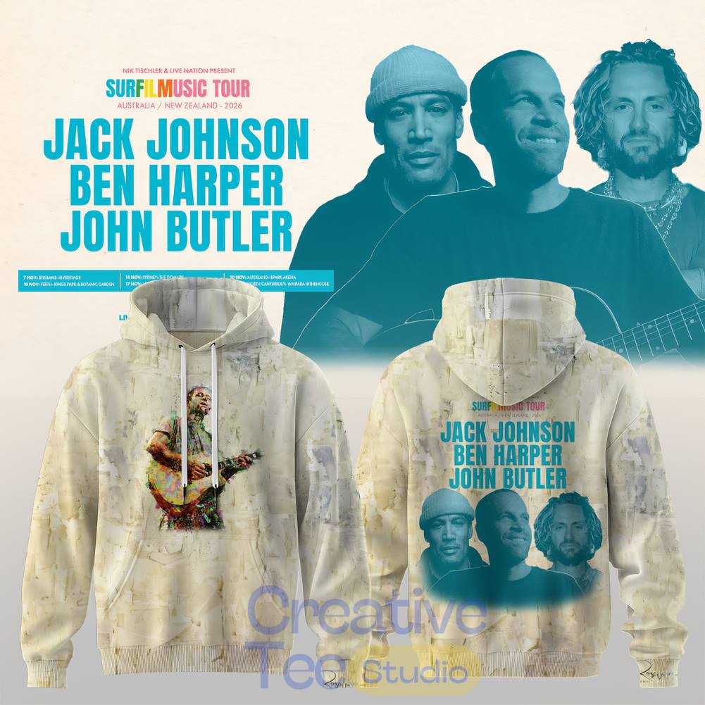 Jack Johnson SURFILMUSIC Tour 2026 Hoodie