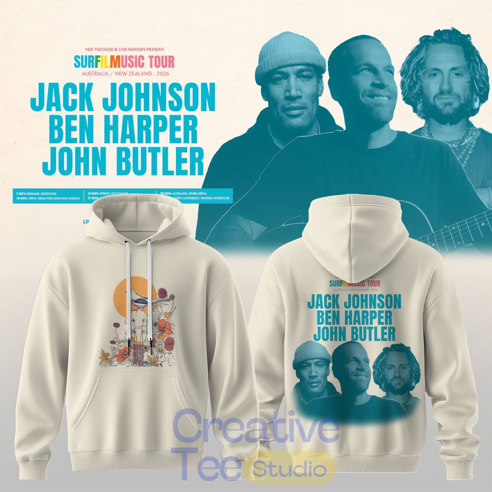 Jack Johnson SURFILMUSIC Tour 2026 Hoodie